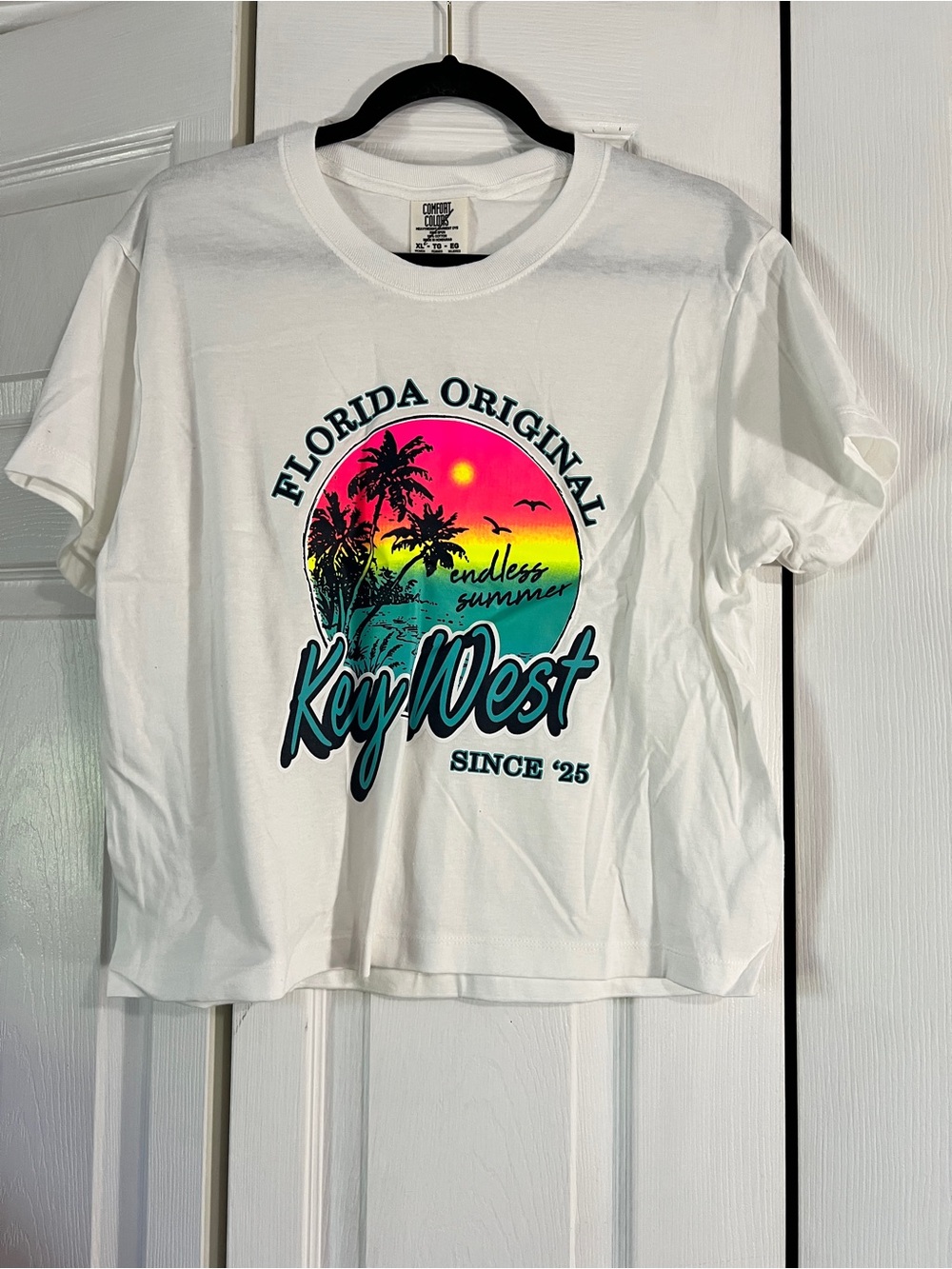 Comfort Colors White Key West Sunset Graphic Tee
